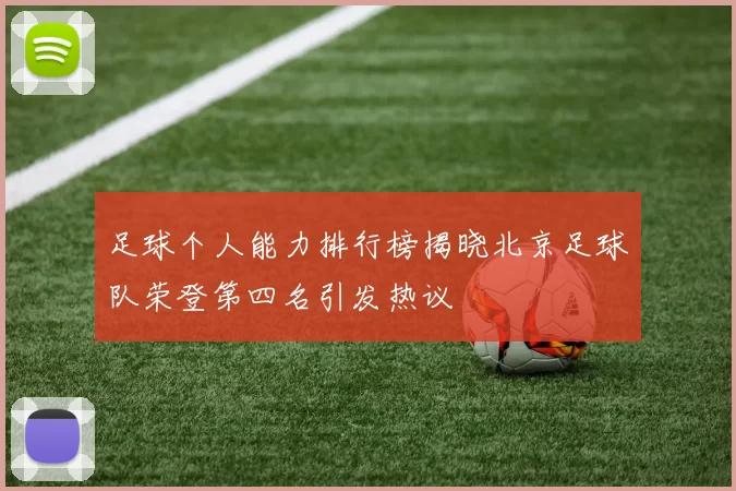 足球个人能力排行榜揭晓北京足球队荣登第四名引发热议